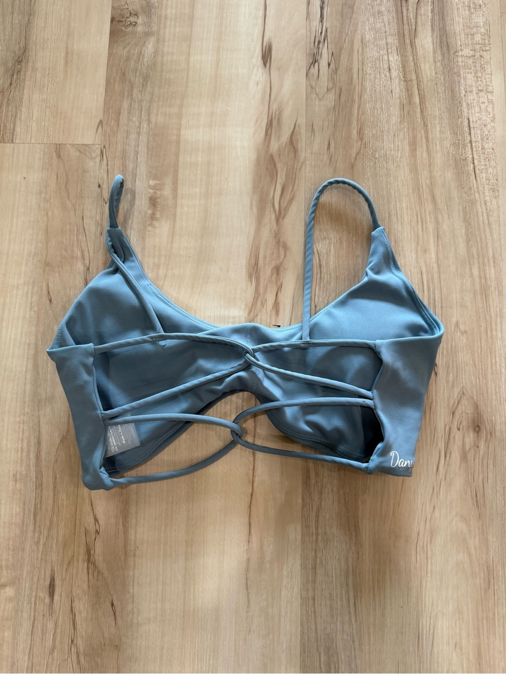 Strappy Sports Bra - Slate Blue